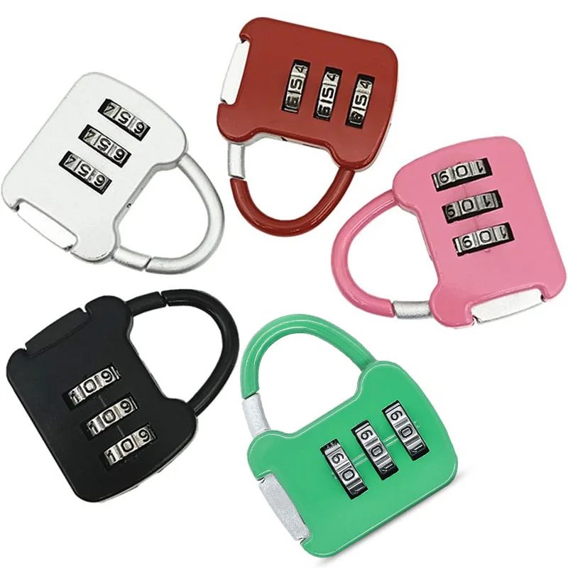 Combination Lock, Luggage Locks 3 Digit Combination Padlock Locker Lock Lock for Diary Backpack Suitcase Travel Bag Zipper Lock