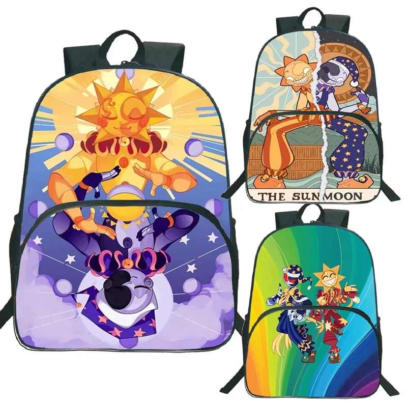

Fnaf Sundrop Moondrop School Bag For Boys Security Breach Sunrise BOSS Backpacks Students Bagpack Teenagers Bookbag