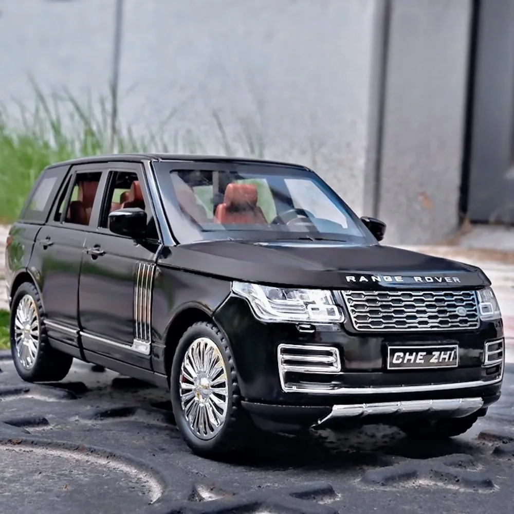 Land Rover Range Rover Defender 6x6, échelle 1:24, modèle de voiture, jouets en alliage moulé sous pression, Absorption des chocs, son et lumière, cadeau pour garçon