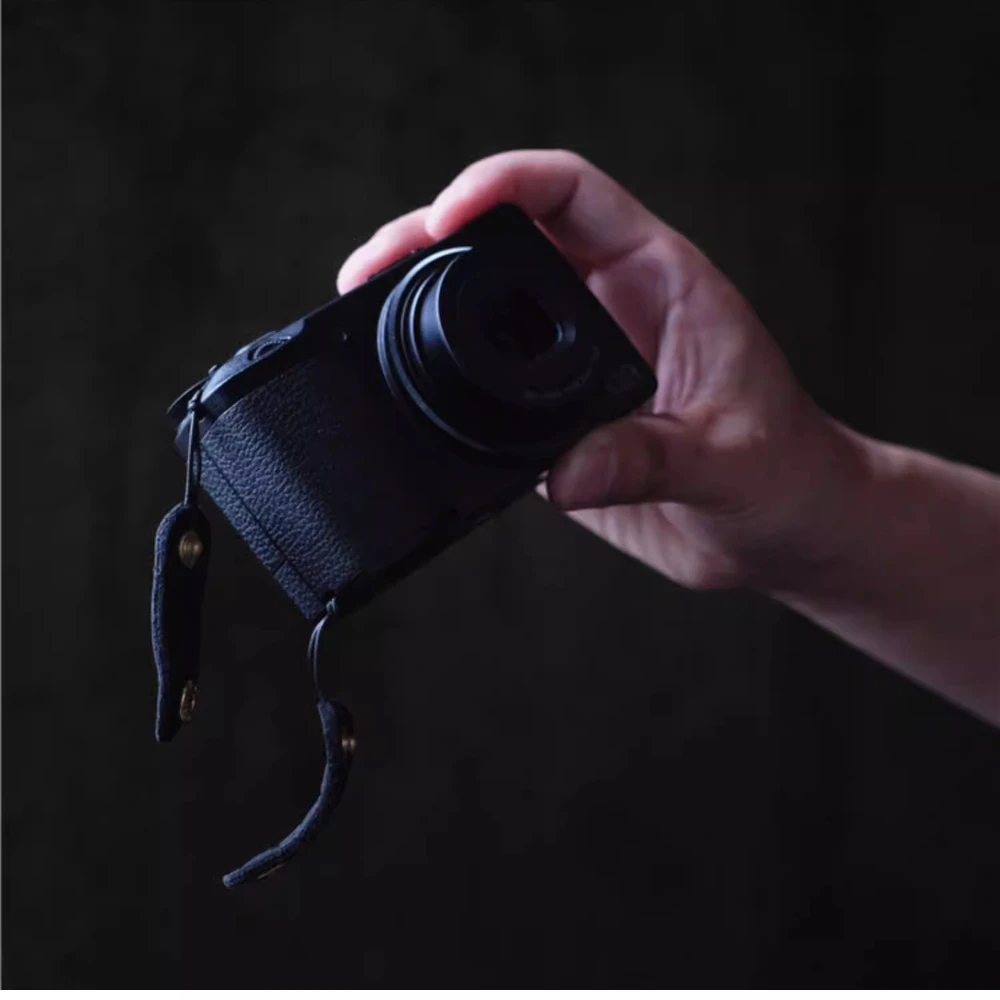 Skórzany pierścień na palec do aparatu fotograficznego Bransoletka ze skóry bydlęcej do aparatu Ricoh GR2 GRII GR3x GRIII Akcesorium — zdjęcie 5