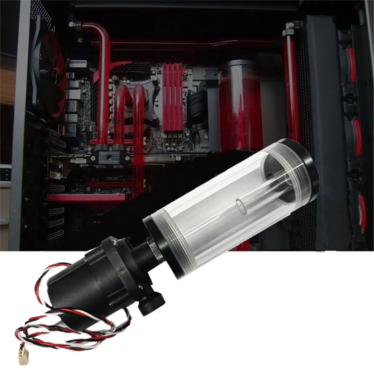 DT38 G1/4 Thread 19W Sc600 Pump Computer Cpu Water Cooling Radiator Water Cooler 110Mm Cylinder Water Tank