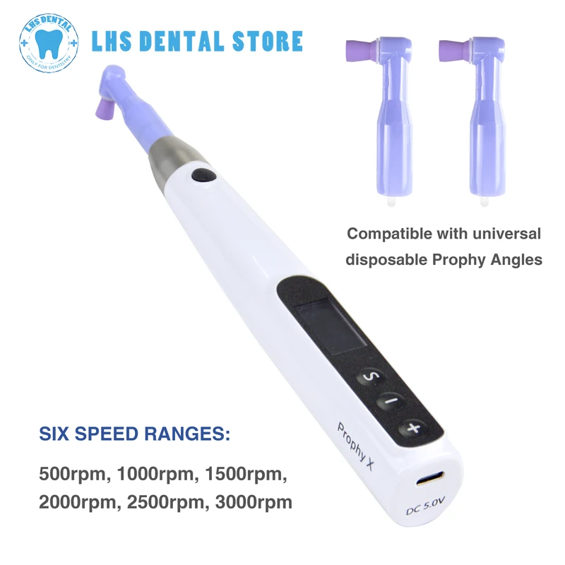Dental Polishing machine  LCD Cordless Hygiene Prophy Handpiece Adjustable Speed Handpiece 360° Swivel Dental equipment - Image 2