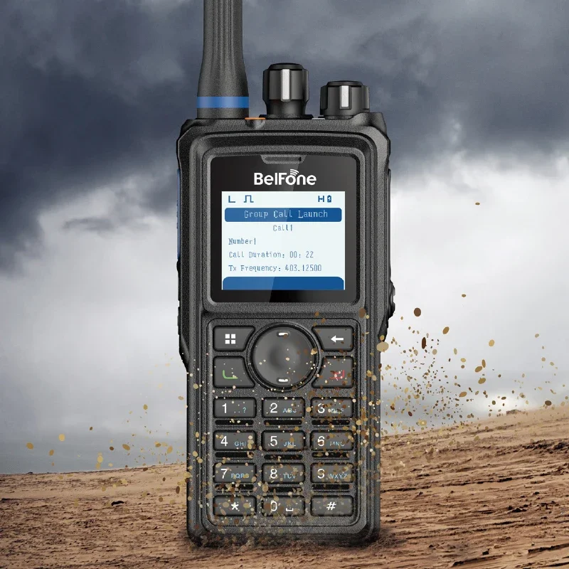 

BelFone BP660 Digital Handset 5Watts IP68 VHF UHF Walkie Talkie Digital For Radio