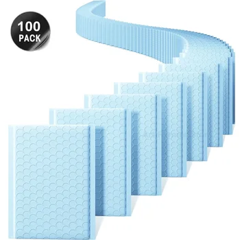 100pcs Delivery package packaging blue bubble envelope packing bags small business supplies envelopes shipping packages mailers