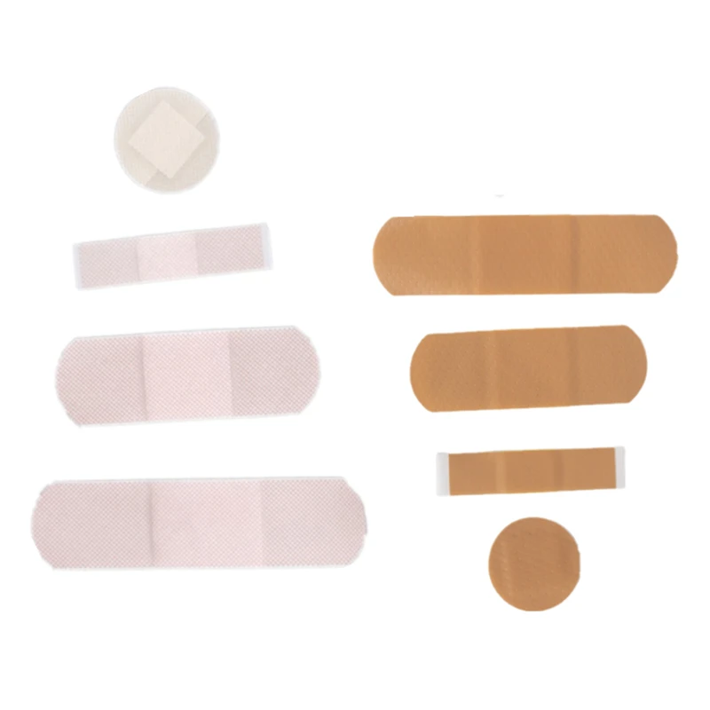 

100Pcs/Set Round Strip Shape Band Aid Wound Dressing Patch Breathable Plasters Travel Emergency First Aid Kits Tape