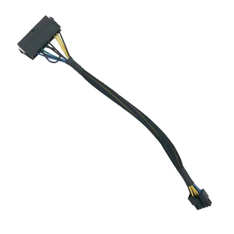 24 Pin To 10 Pin Adapter Cable ATX PSU Main Power Supply Cable Braided Sleeved Cable For Lenovo Motherboard