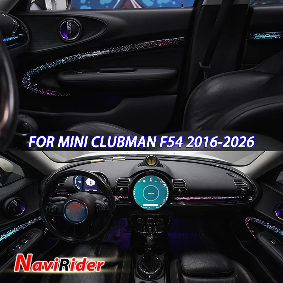 For BMW Clubman F54 2016-2026 4 Door + Center Console Decorative Panel Ambient Light, Starry Sky Style, 13 Colors RGB Dreamcolor