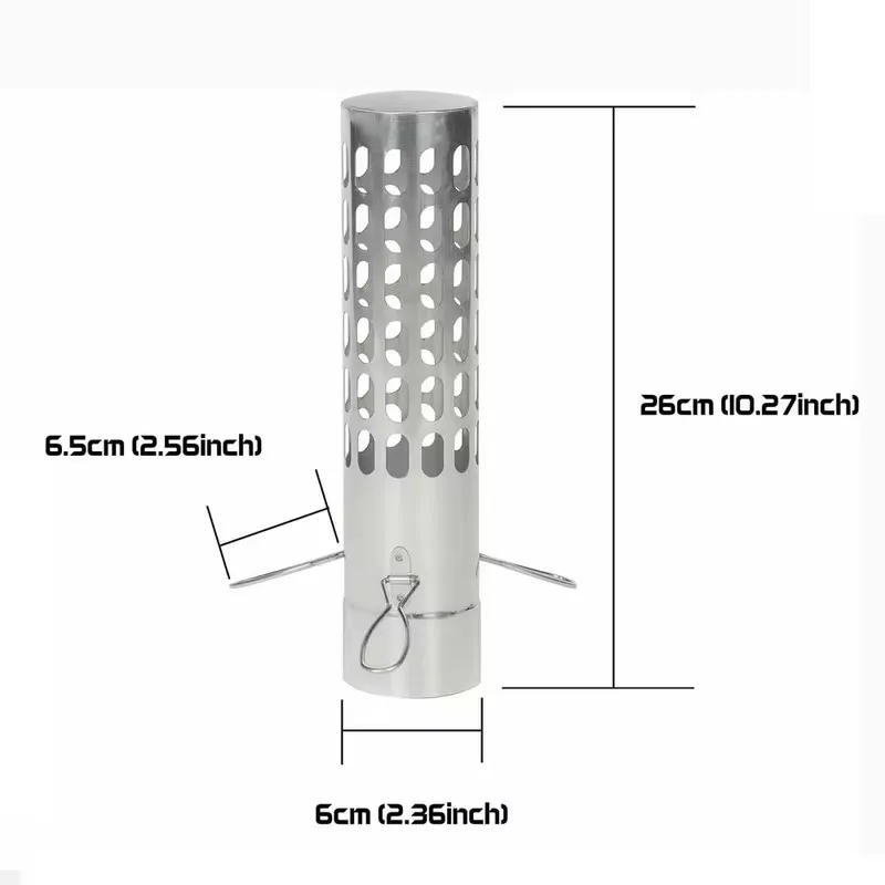 6cm Stove Pipe Chimney Cover with Spark Guard, Stainless Steel Rain Shield for Outdoor Camping and Tent Stoves
