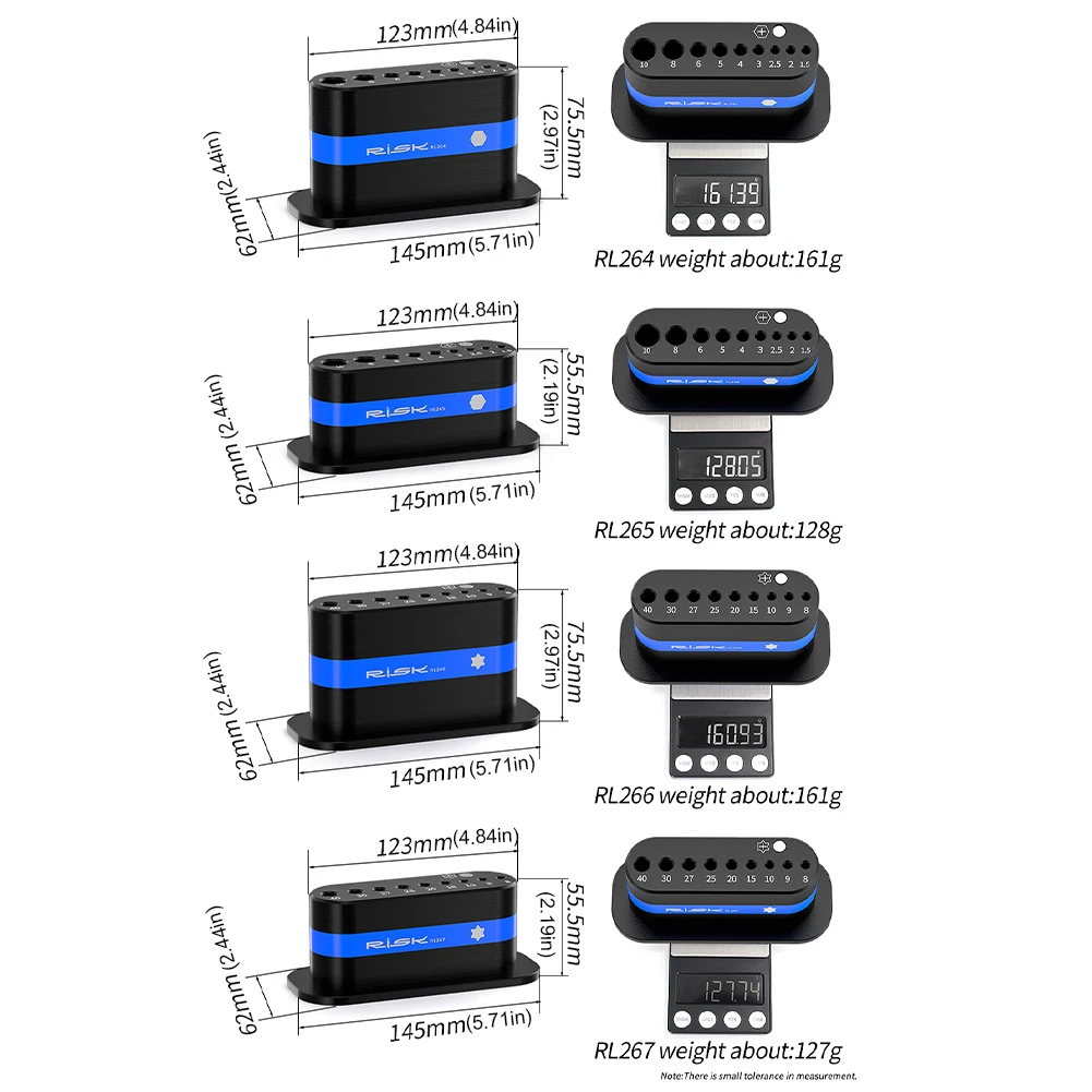رف تخزين مفتاح ربط سداسي على شكل حرف L مع حامل مفاتيح سداسي مغناطيسي ومفتاح ربط سداسي لسلسلة الشدات 950 967