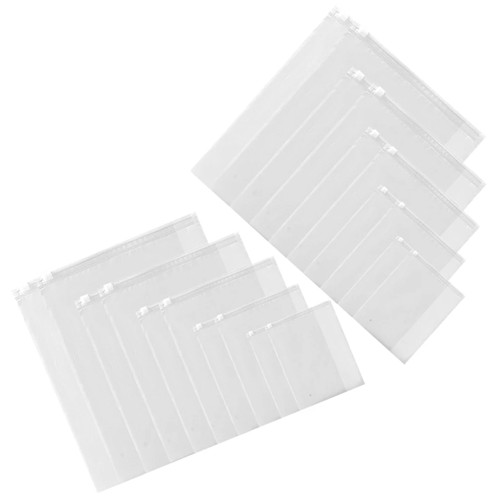 

10pcs Clothing Storage Bags 14 Matte Sealed Zipper Pouches 15x15cm 20x25cm 25x35cm 30x40cm 40x50cm Each Travel Camping