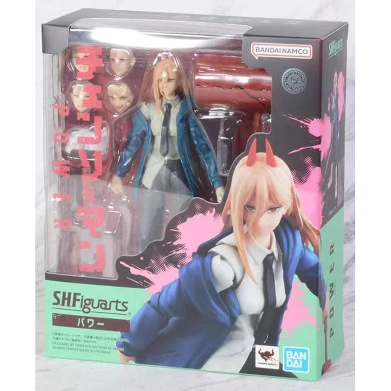 Bandai S.H.Figuarts Denji Action Figure Makima SHF Chainsaw Man Anime Figura Kit de modelo de montagem de brinquedo para meninos presente caixa original