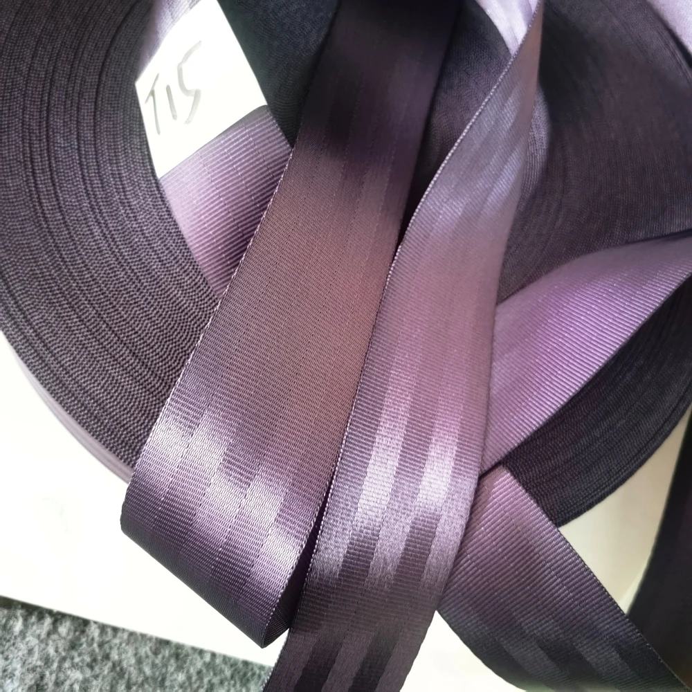 JOORMOM Thickened Dark Purple（T15）3M-30M Car Seat Belt webbing Personalized Modification Seat Belt Webbing