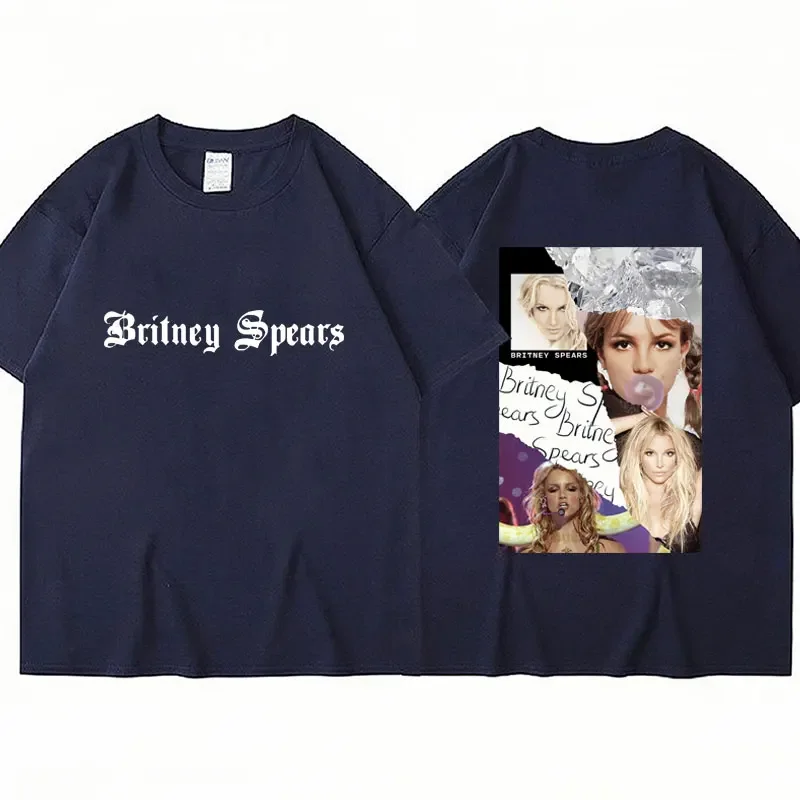 Singer Britney Spears Beautiful Photo T-Shirt Fashion Design Hip Hop T Shirts Men Women Oversized Casual Cotton Classic T Shirt