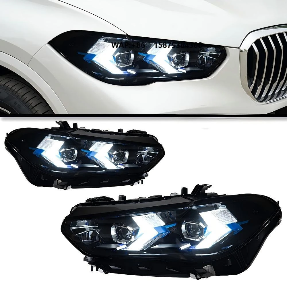 

Auto Part Modified Headlight for X5 Pre-lci G05 2019-2022 Upgrade to Dual Color White+Yellow DRL Full LED Headlight