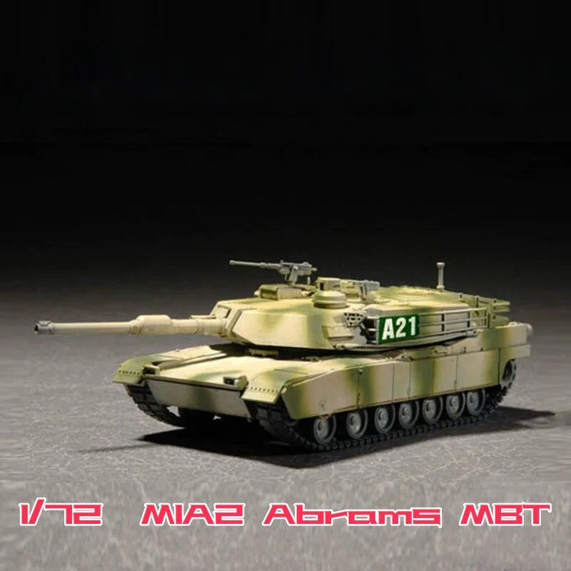 TRUMPETER 1/72 Modern US Army M1A2 Abrams Main Battle Tank Plastic Assembly Model