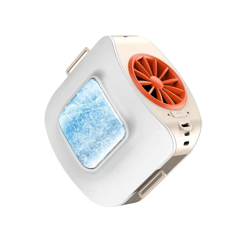 Outdoor Camping Cooling Led Light Usb Rechargeable Wearable Portable Small Little Personal Neck Waist Clip Fan Long Battery Life