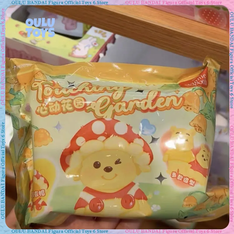 

Original Miniso Winnie The Pooh Touching Garden Series Blind Box Trend Toy Flocking Changeable Figure Ornament Gift For Girl