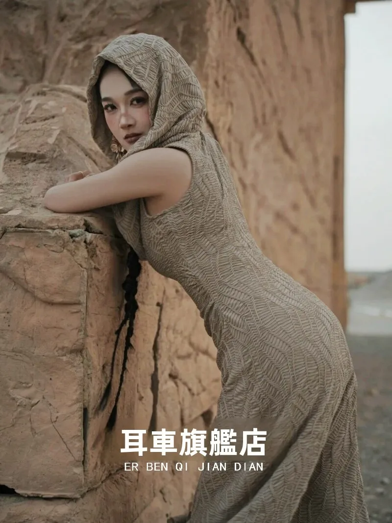 Desert Vacation Dress Ethnic Style Photography Travel Shoot Unique Design Holiday Dress for Women 18-25 Years Old Summer 2024
