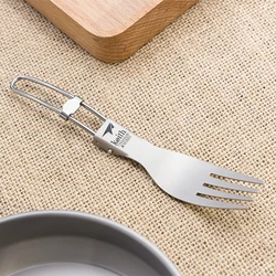 Keith Titanium Fork, Folding Cutlery Lightweight Portable, Outdoor Picnic Camping Tableware Titanium Fork посуда для кемпинга