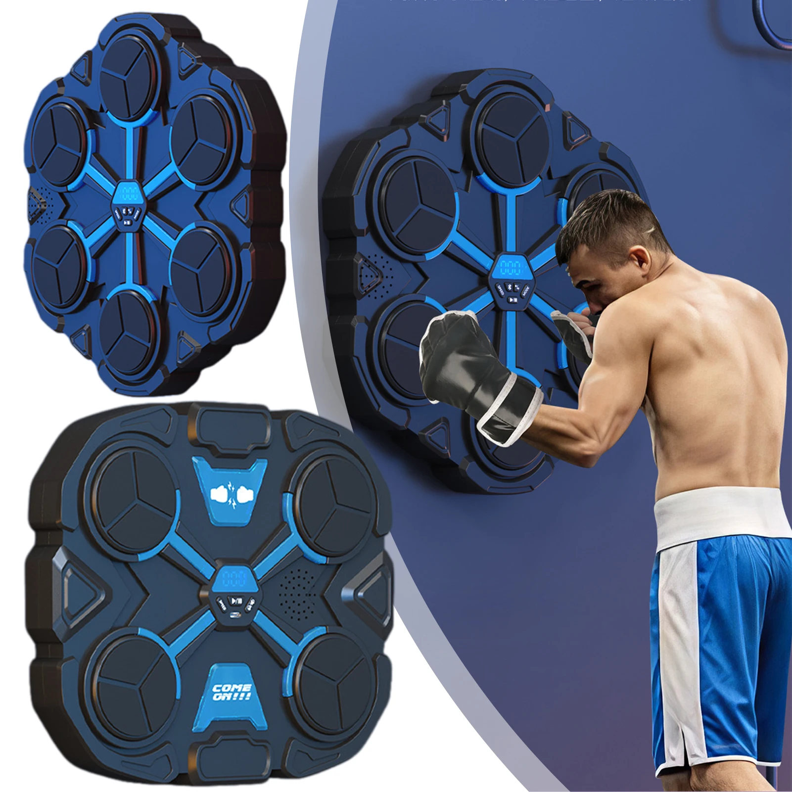 

Модернизированная умная музыкальная боксерская машина, домашняя настенная мишень, детская реакция, домашняя электронная мишень, тренировочное устройство Sanda