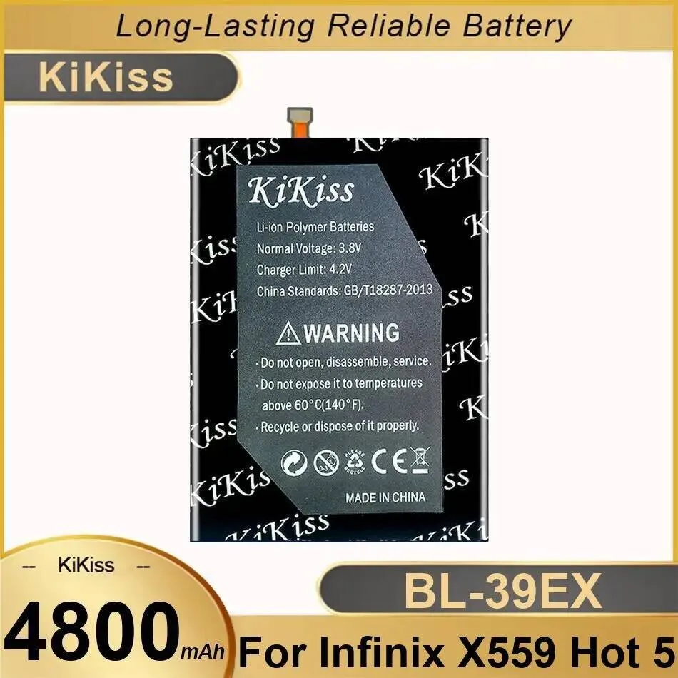 

Высокопроизводительный BL-39EX для Infinix X559 Hot 5 Премиум-сменный аккумулятор для мобильного телефона емкостью 4800 мАч
