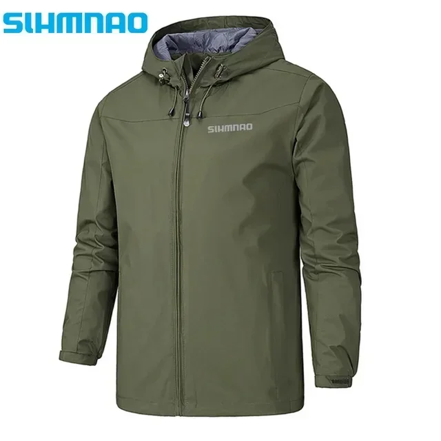 New spring and autumn short-style high-quality men's jackets, outdoor waterproof and windproof hooded casual men's jackets