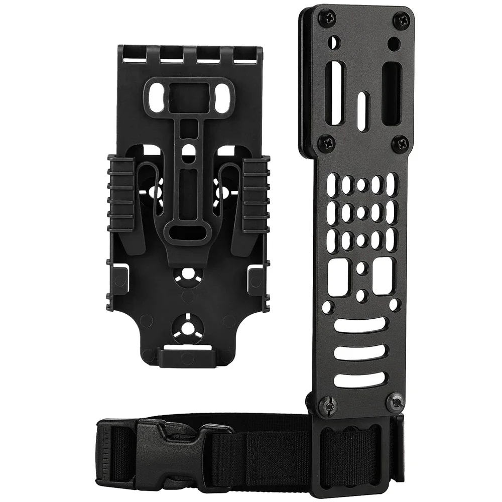 Tactical Quick  Modular Holster Adapter with QLS Platform  kit, Drop Leg Holster Platform with Leg Strap Police Gear