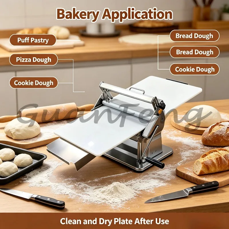 Tabletop foldable croissant handmade crusting forming machine