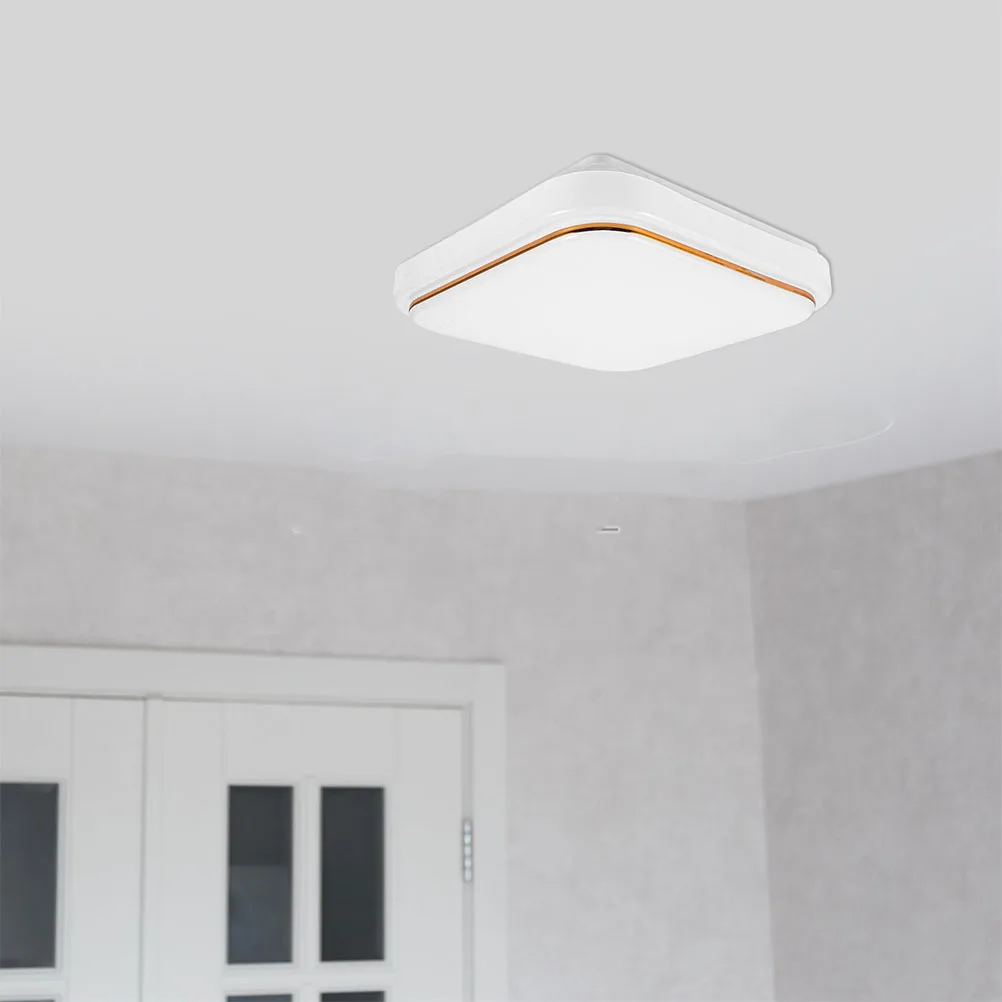 

Modern Led Flush Mount Ceiling Light Fixture Square Flat Lamp Shade Easy Clean Wide Illumination Hallway Bedroom Kitchen