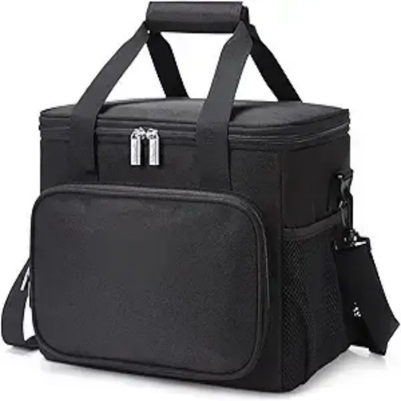 

Lifewit Large Lunch Bag Insulated Lunch Box Soft Cooler Cooling Tote for Adult Men Women, Black (15L)