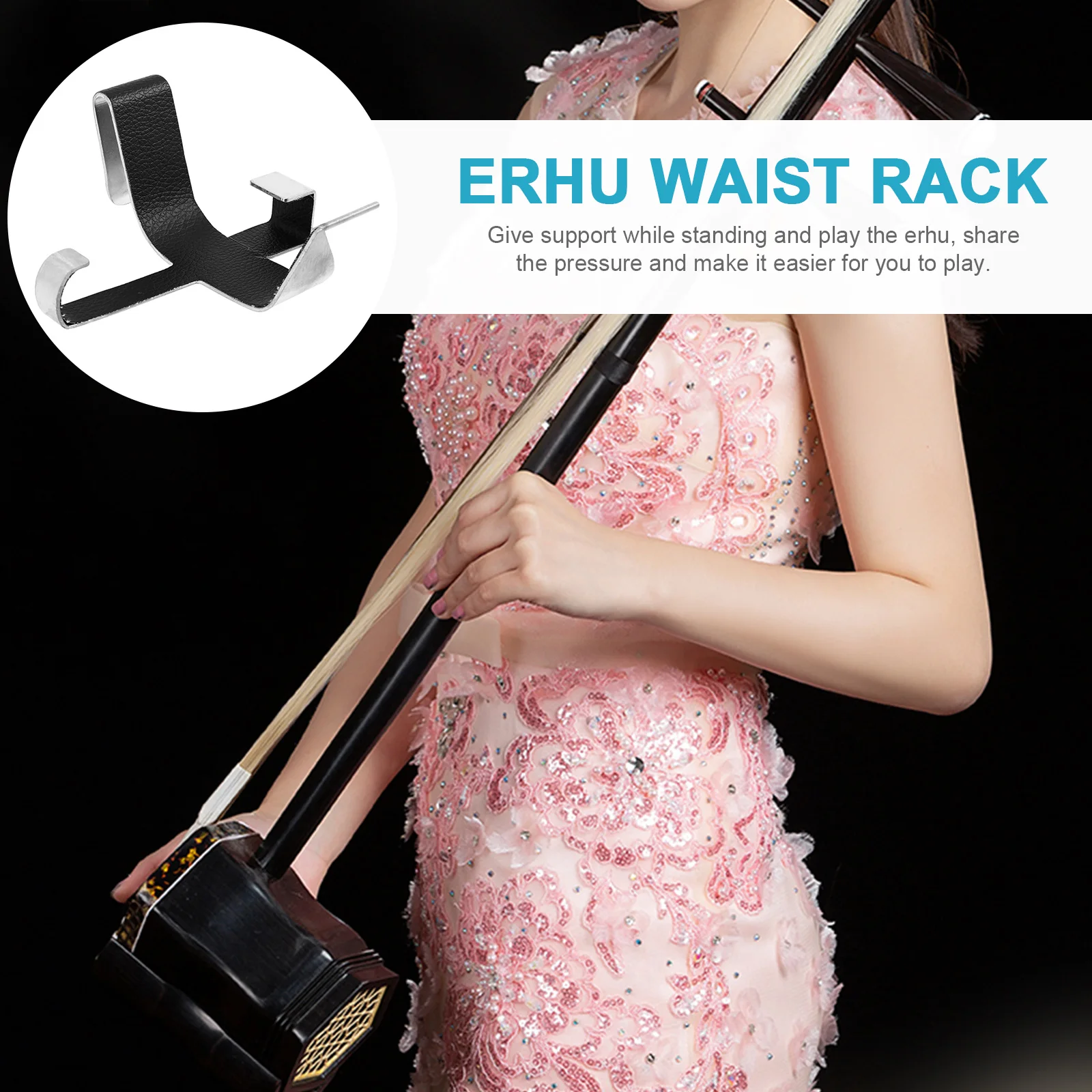 

Portable Erhu Waist Holder Comfortable Design Supports Body Weight Reduces Strain during Performance Reliable Instrument