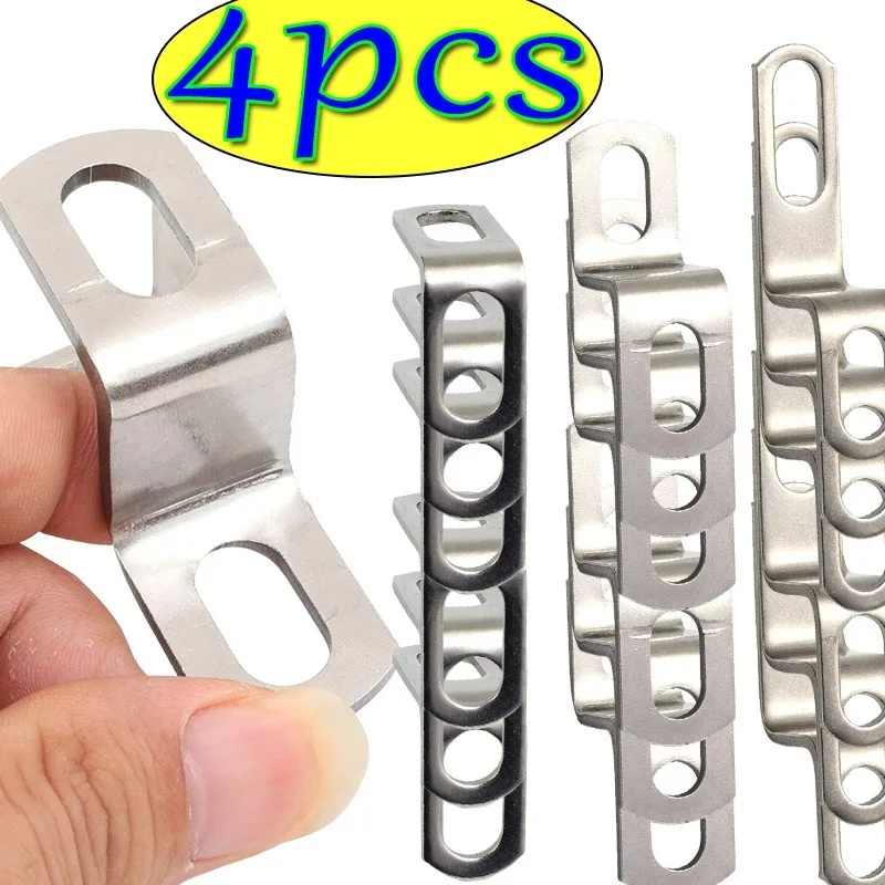 1/2/4PCS Motorcycle Z/L-Shaped Exhaust Pipe Bracket Modification Exhausts Pipe Clamps Stainless Steel Fixed Bracket Accessory