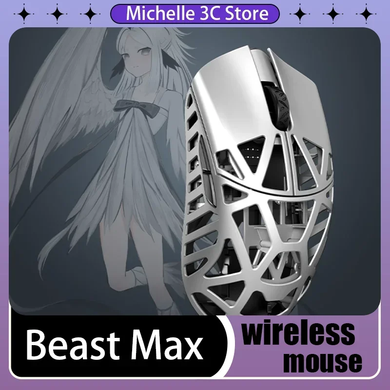 WL Lightweight Magnesium Alloy Beast MAX Wireless 8K Gaming Mouse 8K Return Original 3950 Hz8000 DPI30000 PC Gamer Customized