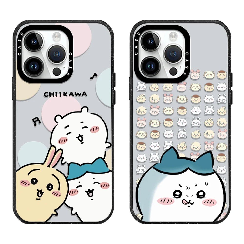 

MINISO CHiiKAWA Cute Hamster Acrylic Phone Case With MagSafe For iPhone 16 15 14 13 12 11 Pro Max Plus Fashion Back Cover