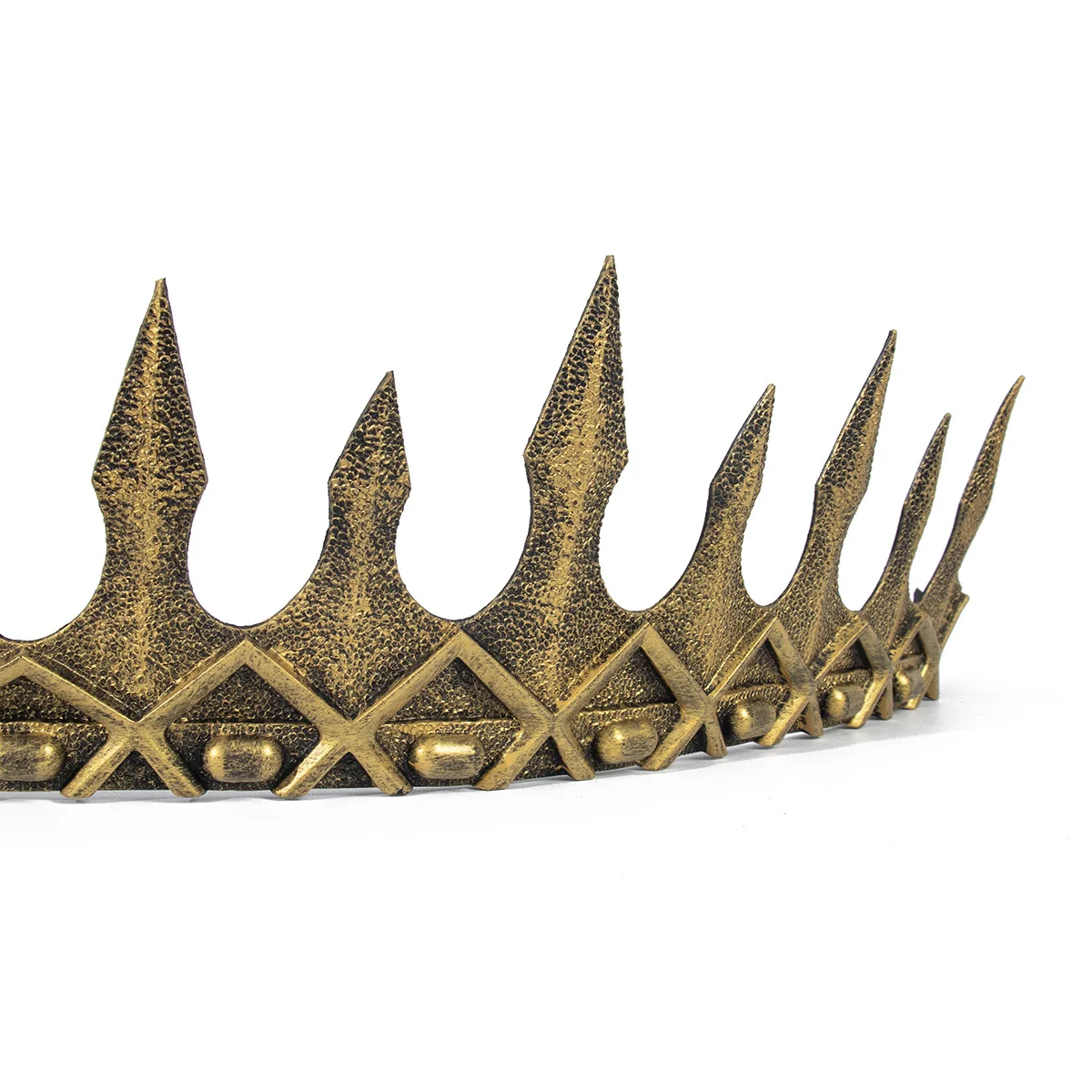 Königskrone für Männer und Frauen, voll rund, PU, königlicher Geburtstag, Prinz, Abschlussball, Könige Krone, mittelalterliche Kopfbedeckung, Cosplay, Halloween, Tiara-Kostüm – Detail 13