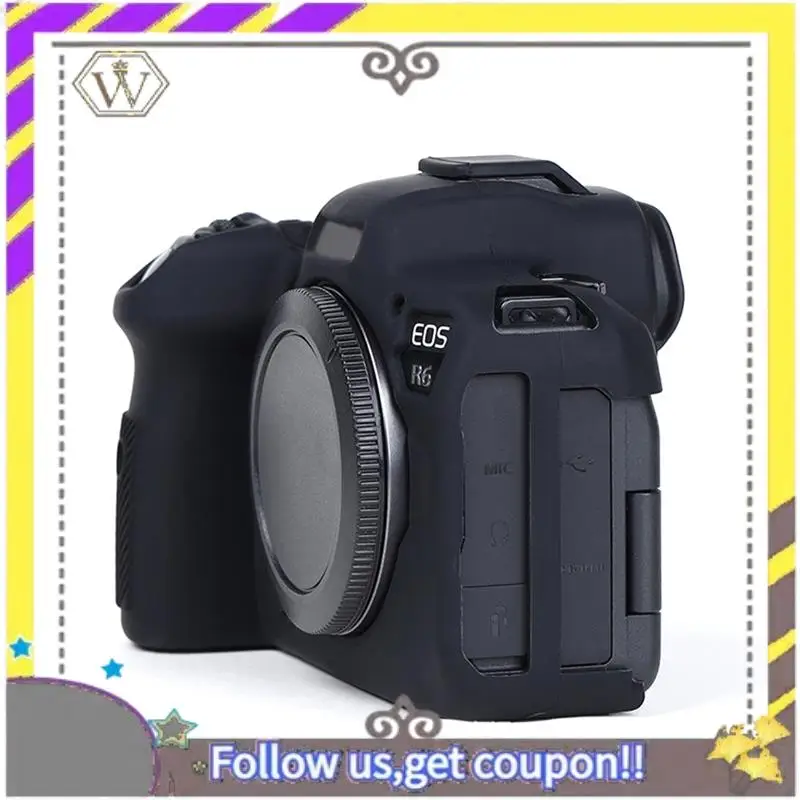 AU33-Silicone Protective Case For Canon EOS R6 Mark II Non-Slip, Dustproof, Scratchproof Soft Case With Enhanced Grip