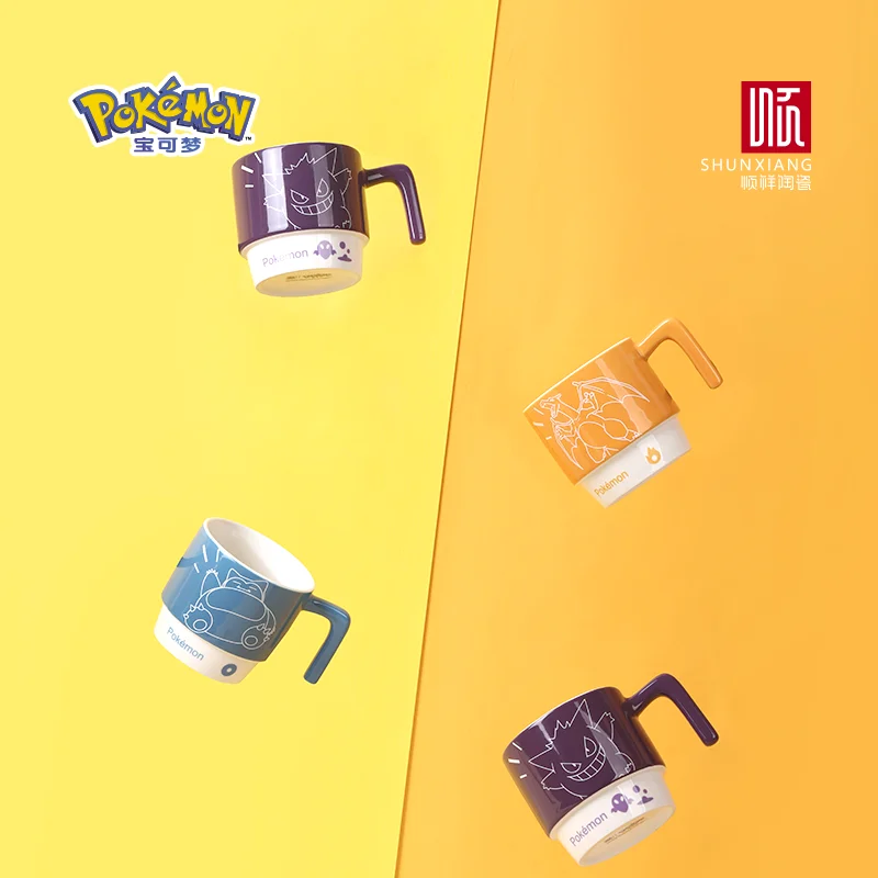 SHUNXIANG Pokémon Licensed Cartoon Ceramic Mugs Stackable Coffee