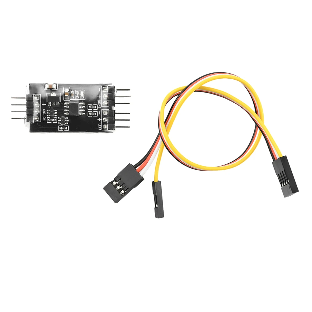 Controlador de mistura de canal duplo sem escova, interruptor misturador de diferença de velocidade em dois sentidos para delta wing v cauda rc avião modelo carro barco