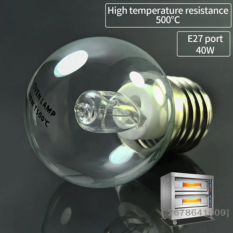 

❀❀1Pc E27 40W Oven Lamp Light Microwave Oven Bulbs 220v High Temperature Resistant 500 Degree For Display Cabinet Light Bulb