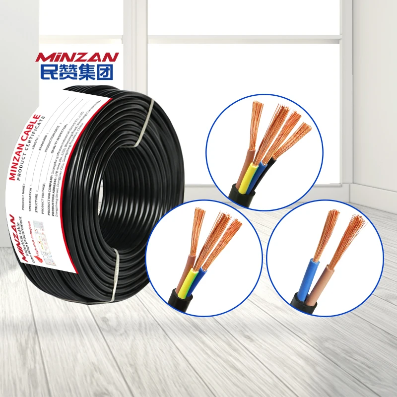 Sheathed Wire Cable2 3 4 5 6 Core LED Extension Round Cable Automotive Flexible PVC Wire Outdoor LED Strip Lights Audio Speakers