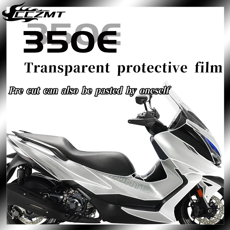 For ZONTES ZT350E 350-E 350E invisible car coat oil tank transparent protective film the entire vehicle TPU film