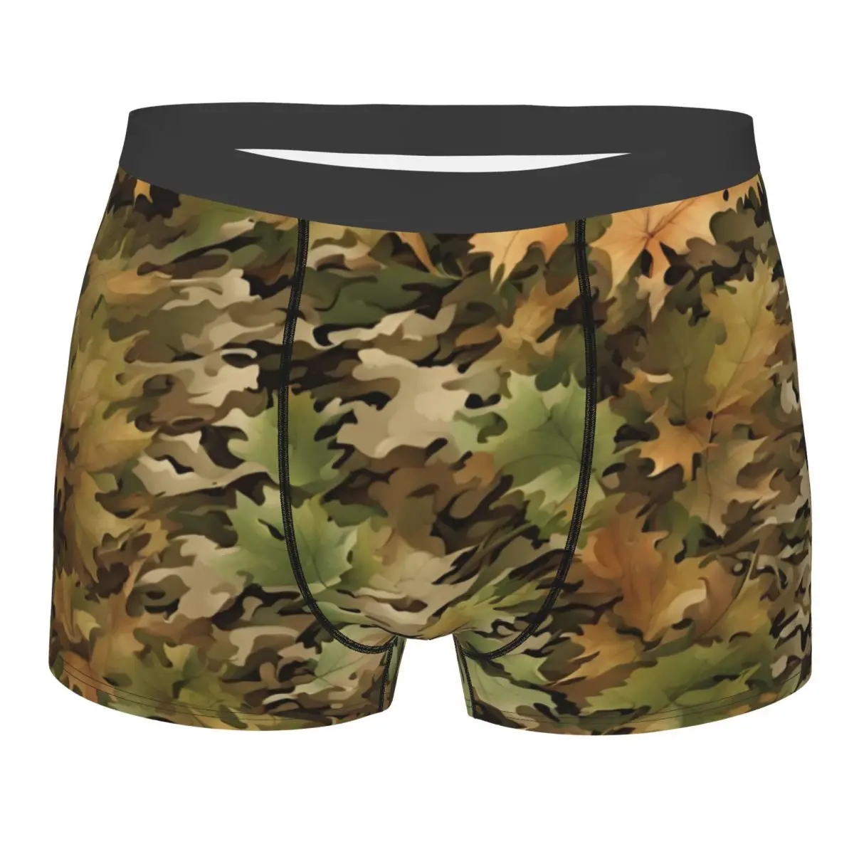 Autumn Forest Camouflage Underwear Men Sexy Printed Customized Hunters Camo Boxer Shorts Panties