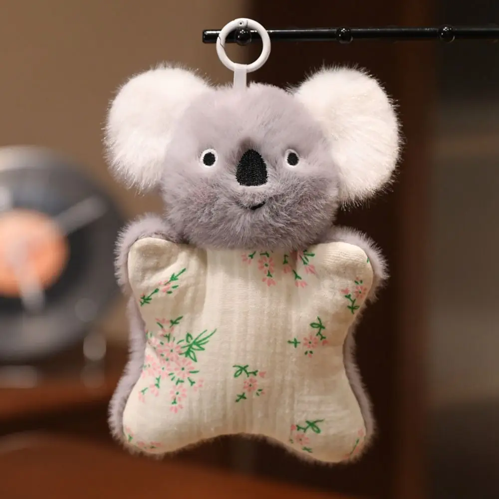 Car Keychain Simulation Capybara Finger Puppet Soft Fluffy Panda Pendants Kawaii Cute Rabbit Pendant Hanging Ornaments