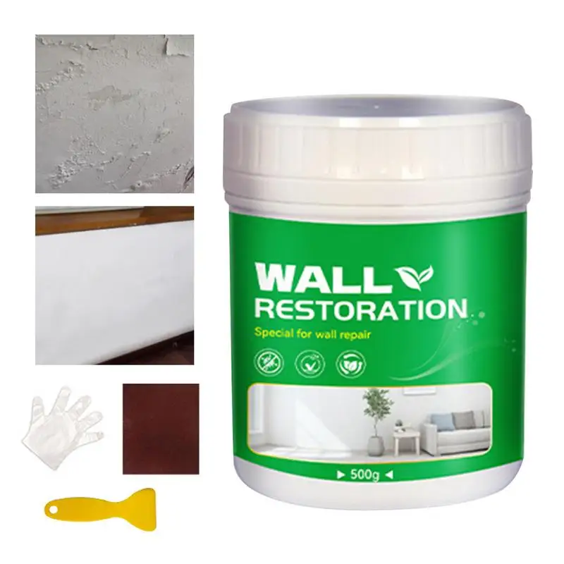 Drywall Patch Repair Kit, Wall Spackle com raspador, fácil de aplicar, preencher buracos, parede da casa, remover manchas