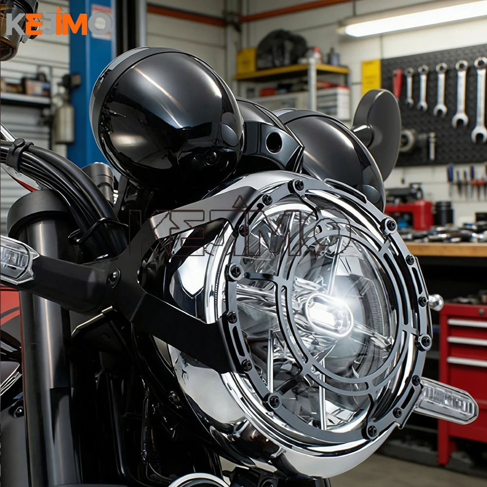 

Motorcycle Headlight Grill Light Guard Grille Protector Cover Protection For KAWASAKI Z900RS 2025 Z 900RS 2018 - 2023 2024 2017