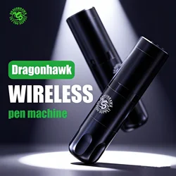 Dragonhawk X20 Wireless Tattoo Machine 3.5mm Stroke Portable High Capacity Battery Pen 1500mAh LED Digital Display Tattoo Supply
