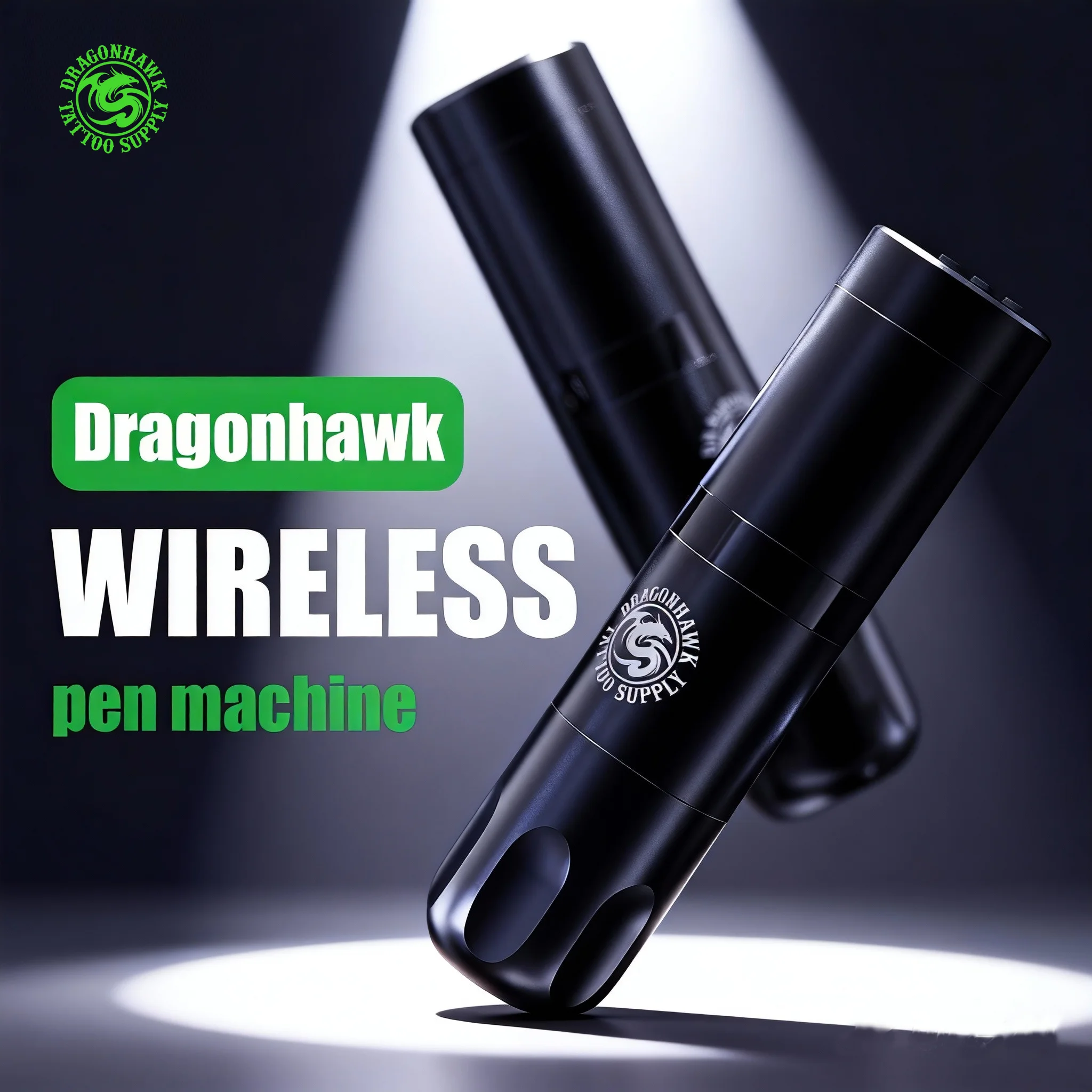 Dragonhawk X20 Wireless Tattoo Machine 3.5mm Stroke Portable High Capacity Battery Pen 1500mAh LED Digital Display Tattoo Supply
