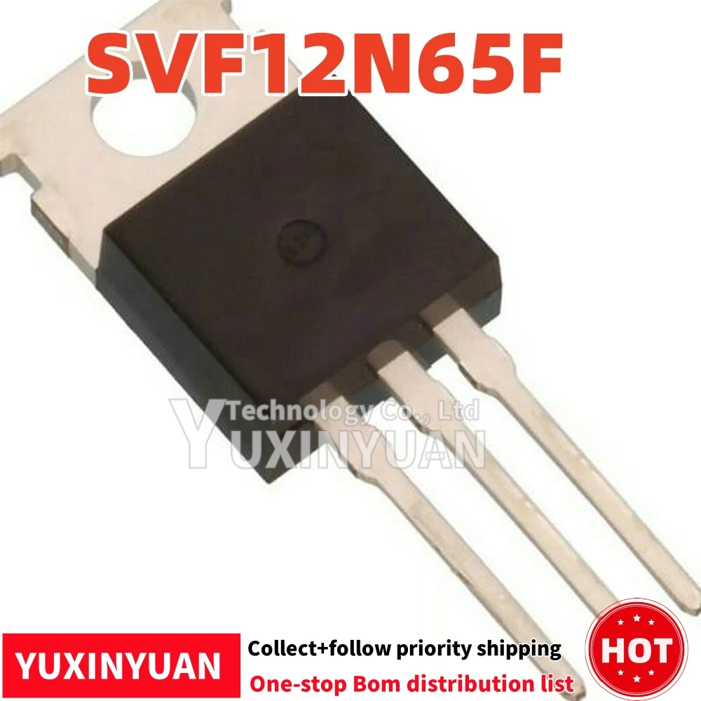 10PCS/LOT  SVF12N65F SVF12N65 12N65 TO-220F IN STOCK YUXINYUAN