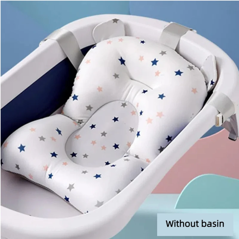 Babybadje Stoel Ondersteuning Mat Baby Antislip Zacht Comfort Lichaamskussen Opvouwbaar Babybadje Pad Stoel Pasgeboren Badkussen