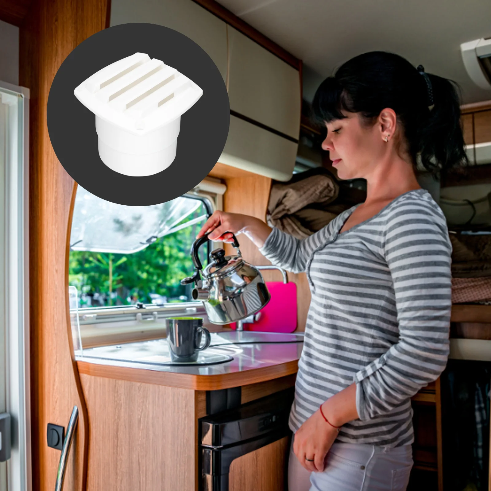 

Nylon Vent Cover for Rv Boat Exhaust Fresh Air Intake Pontoon Marine Accessories Durable Seawater Resistance Easy Installation